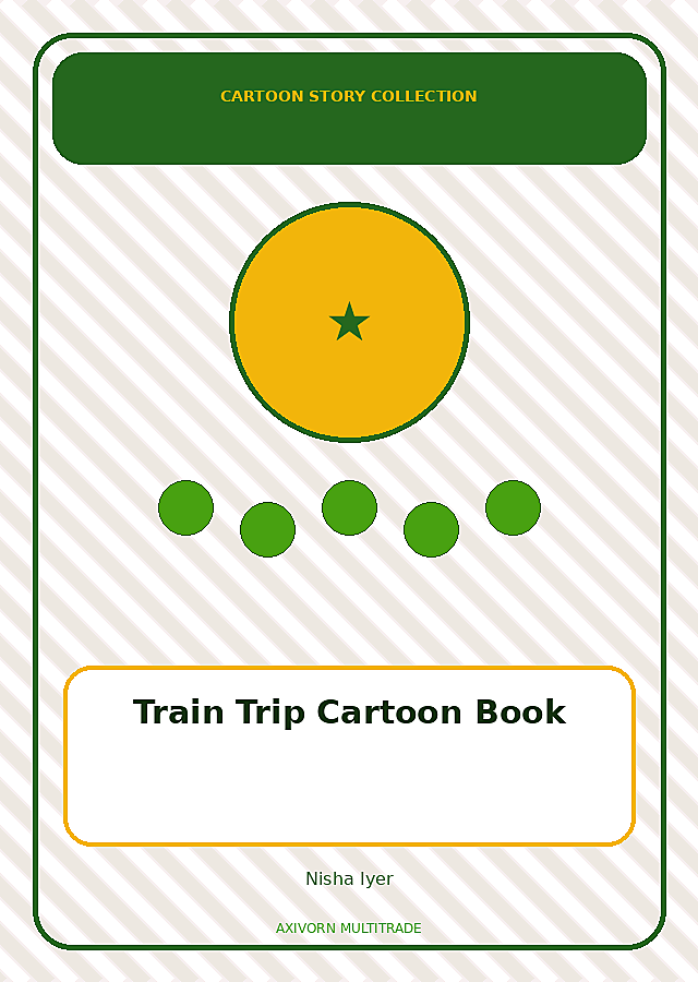 Train Trip Cartoon Book book cover