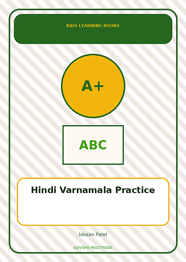 Hindi Varnamala Practice book cover