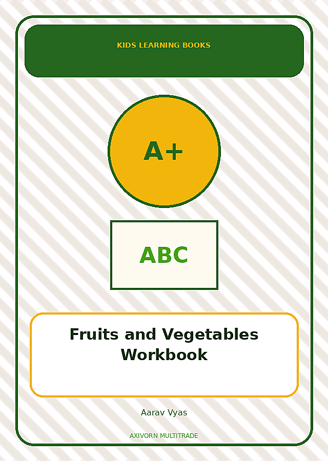 Fruits and Vegetables Workbook book cover