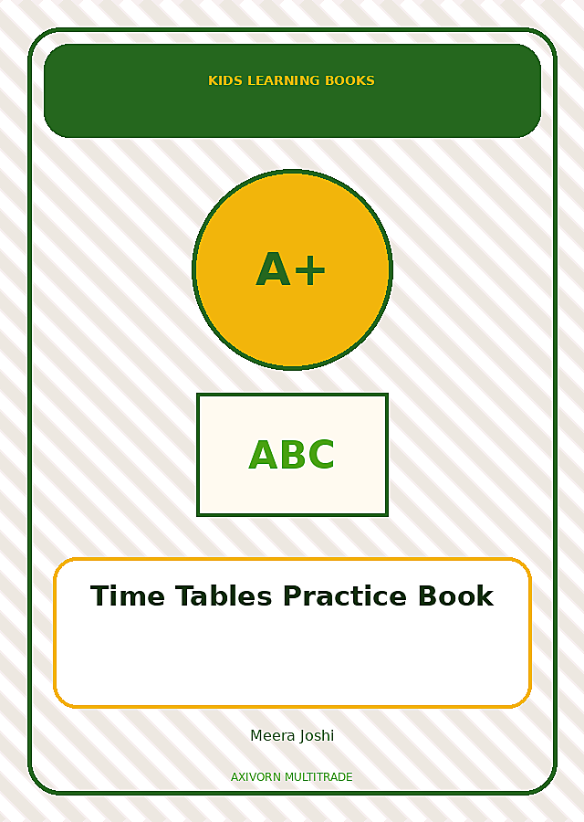 Time Tables Practice Book book cover